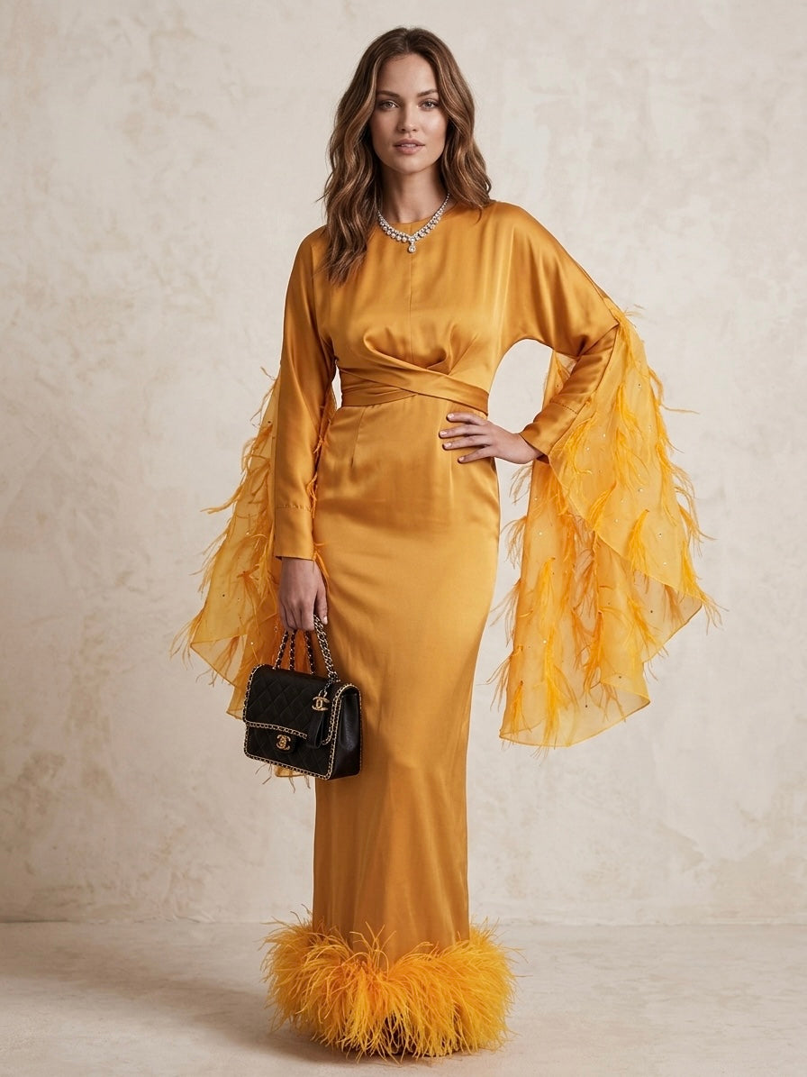 Cabana Bodega Exclusive 1 of 1 ~Aurelia Feathers Gown