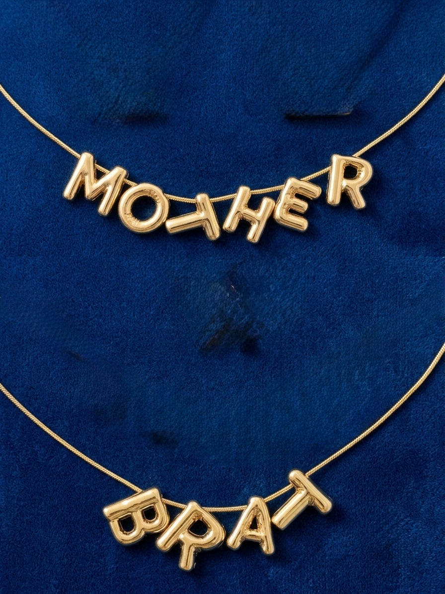 Ballon Letter Charms
